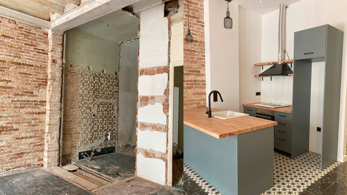 Habitatge noucentista del centre de Tarragona durant l’obra